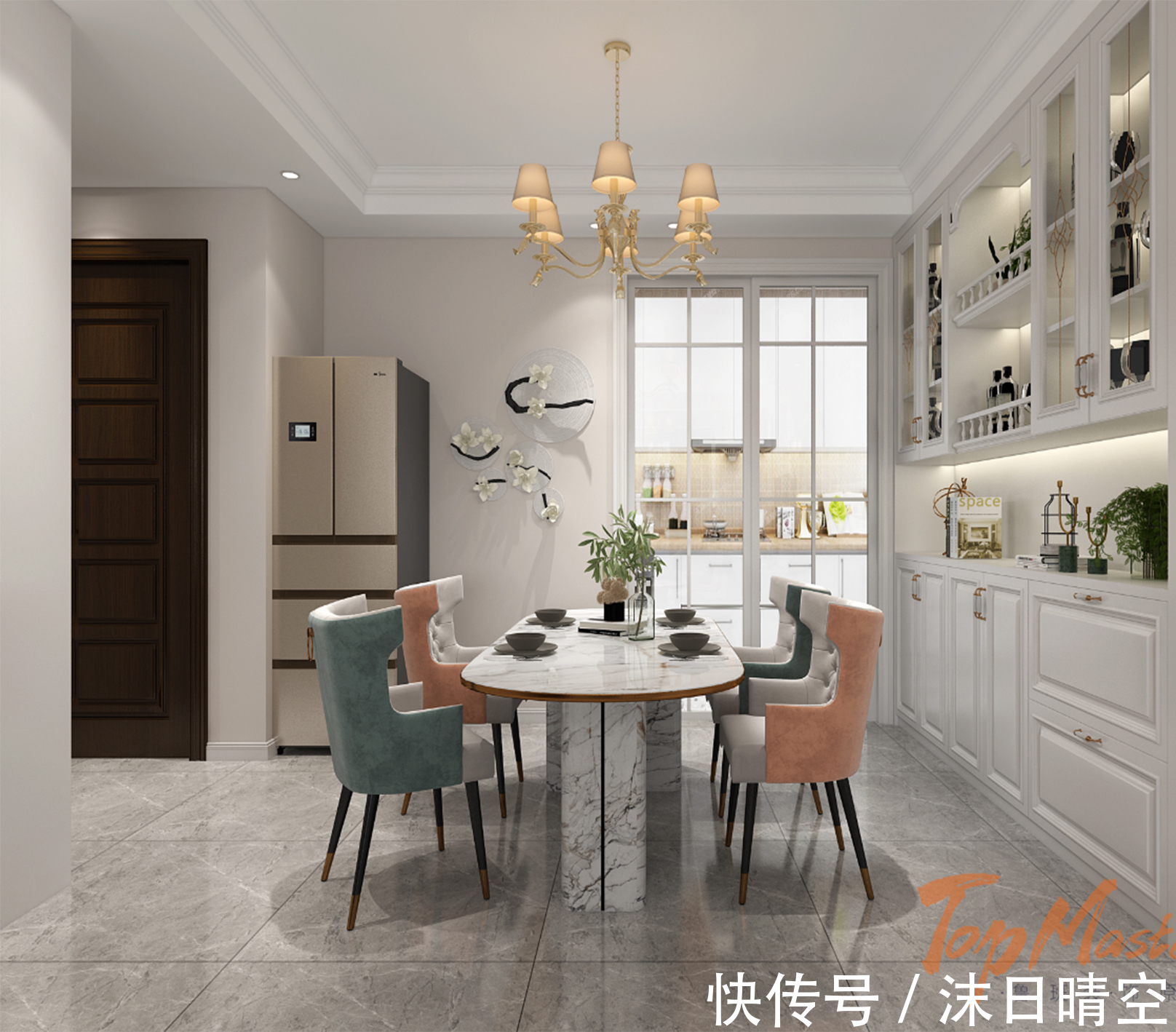 简欧风格|吾悦首府115㎡简欧风格，艺术的底蕴，文化的绽放