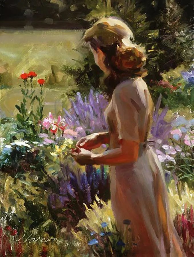 阳光美人|油画里的阳光美人,简直太美了