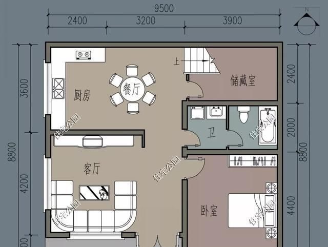 建筑面积|农村建两层有什么好户型，20万之内能建好的5套小户型推荐