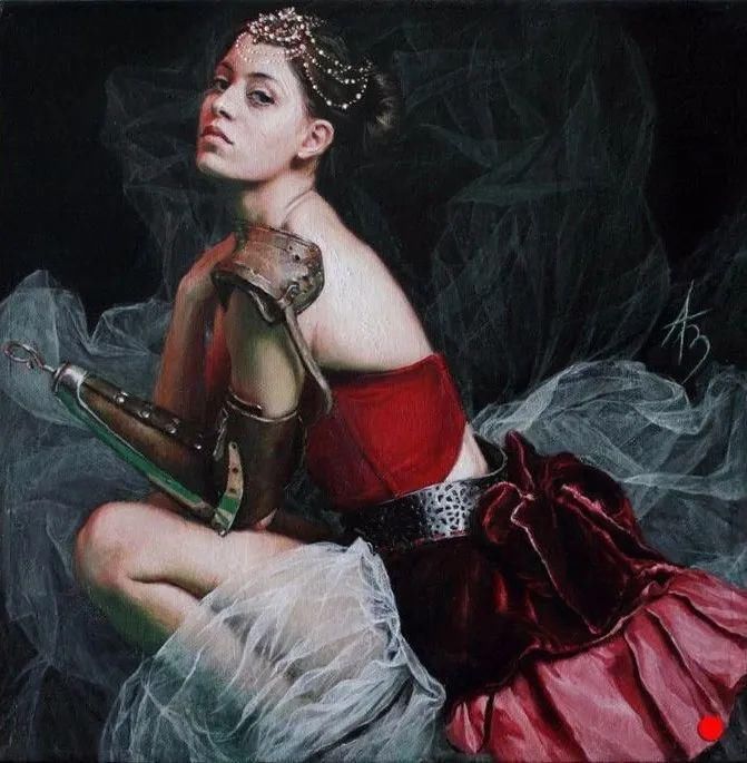 ·曼努克@自然又野性的存在,美女艺术家的唯美油画欣赏