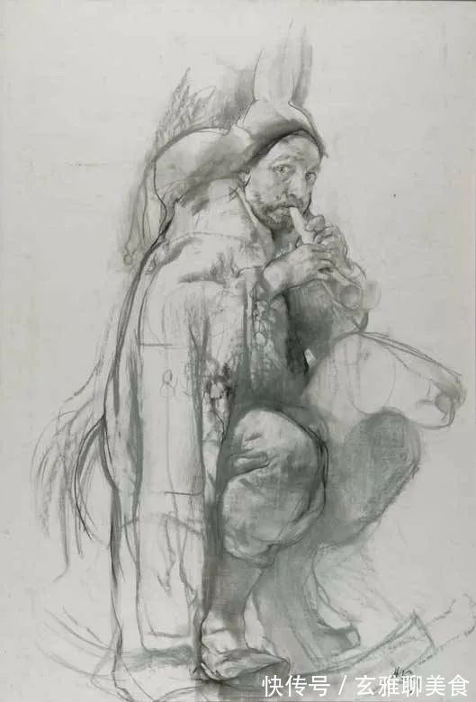 尼古拉&俄罗斯绘画大师级的素描和油画,恰到好处的美