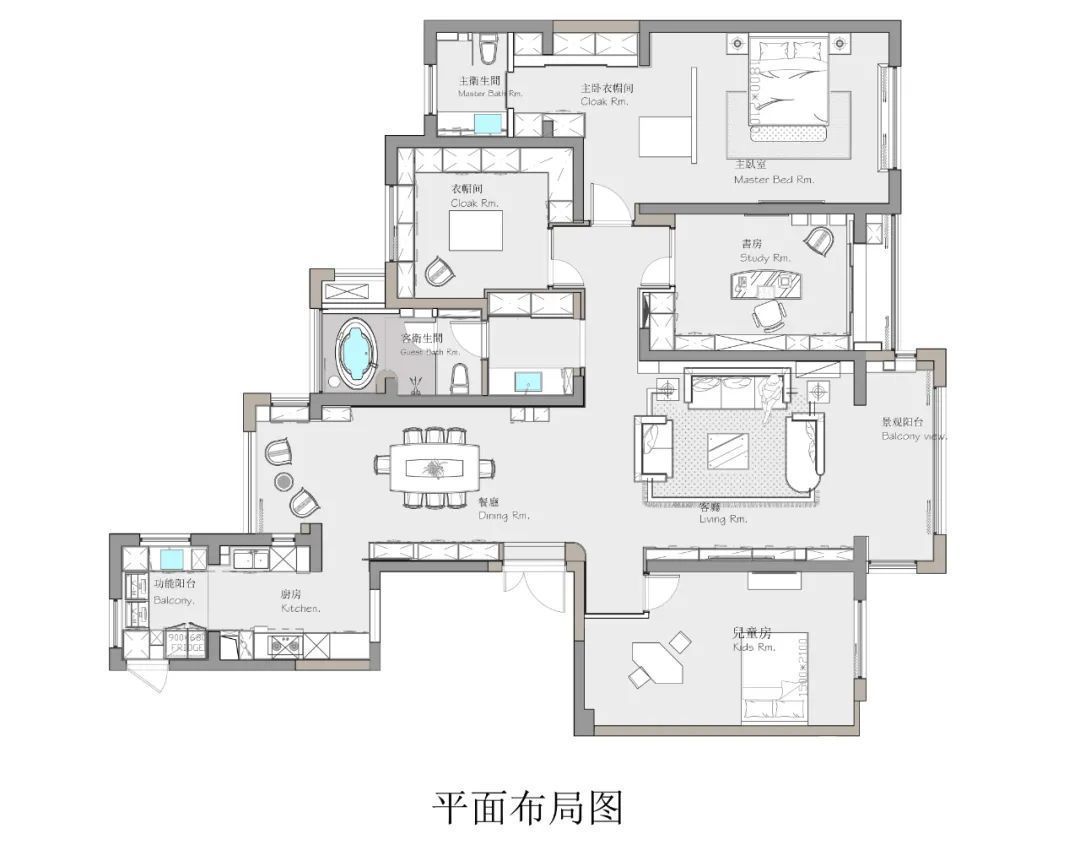 收纳|210㎡简约大平层，淡雅温馨、绿植装饰，生活文艺舒适