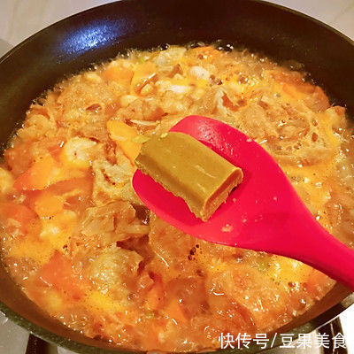 #我心中的冬日限定#咖喱鲜虾烩面筋