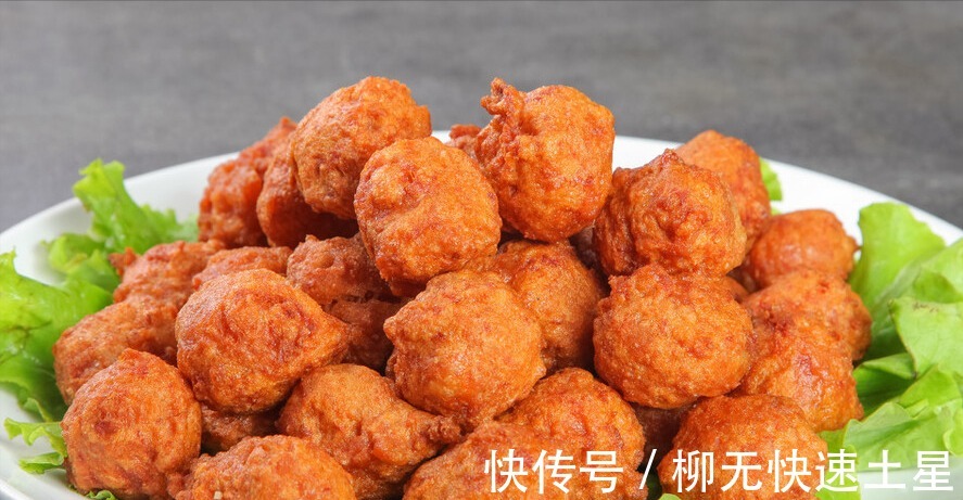 玉米淀粉|炸肉丸,别只会放面粉了,多放3样,丸子外酥里软,凉了也不硬!