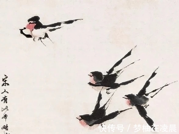 笔法&任伯年笔下的小写意鸟儿