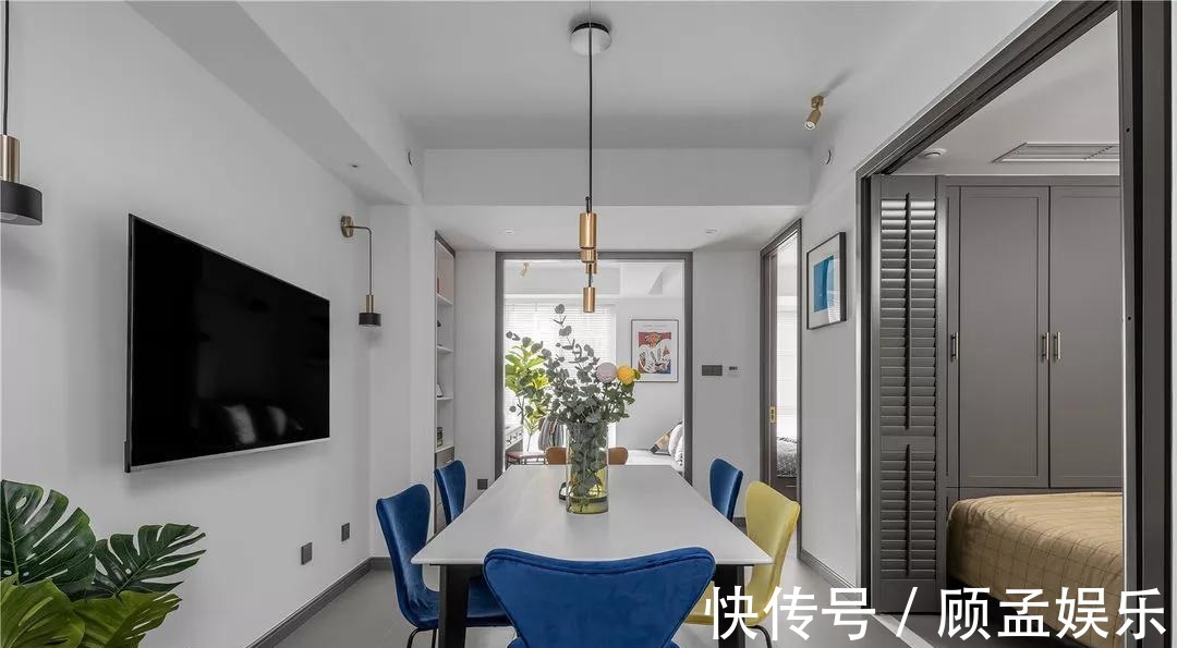 收纳|小夫妻的48㎡小家:客餐厅超大,还拥有仨卧室,阳光书房太爱了!