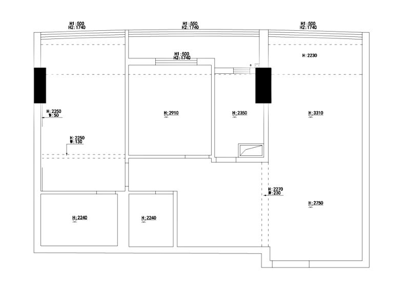 空间|109平米二居室装修案例，装修价格只花11万元