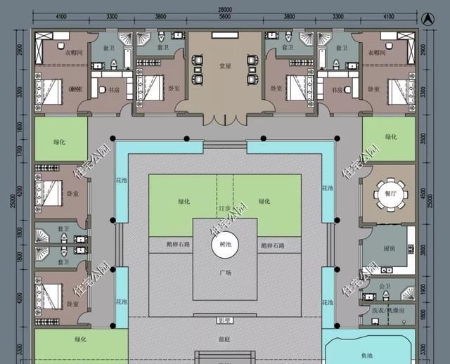 建筑面积|农村没有堂屋的房子不是好房子,20套户型分享,总有一套看上眼