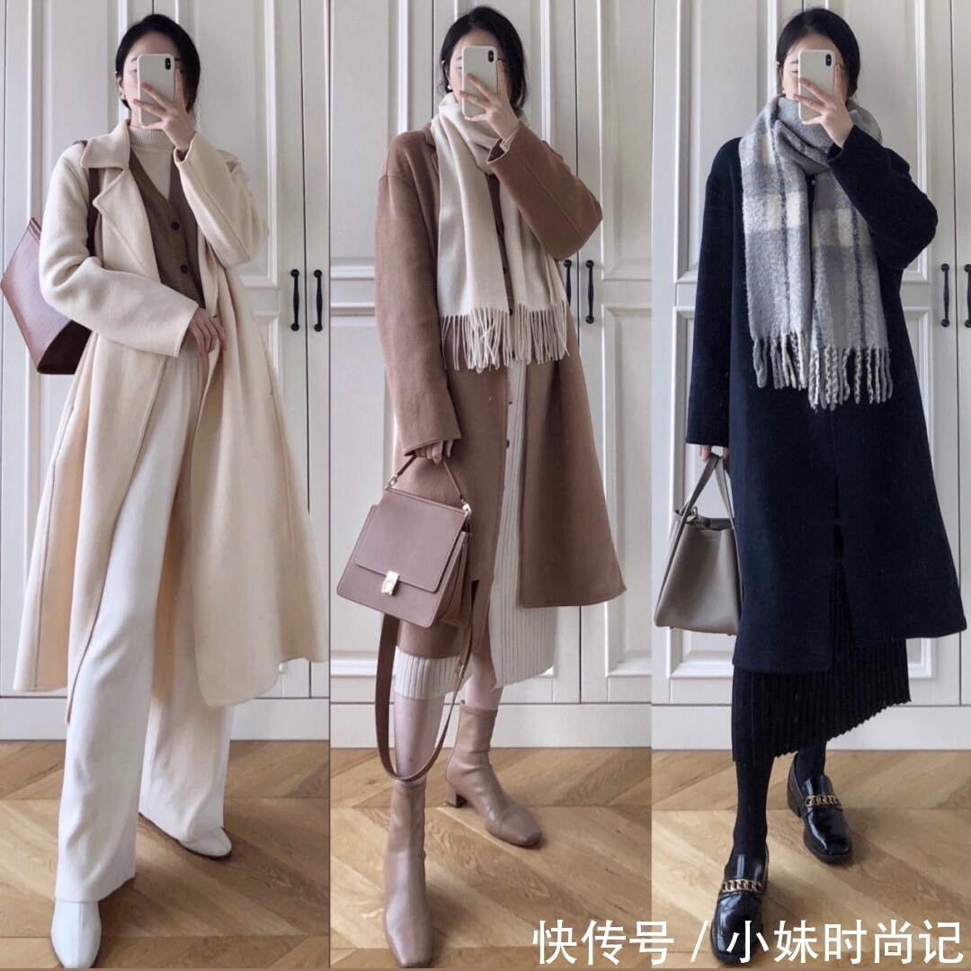 极简风大衣如何穿出贵气品质感?内搭配色要柔和,避免花里胡哨