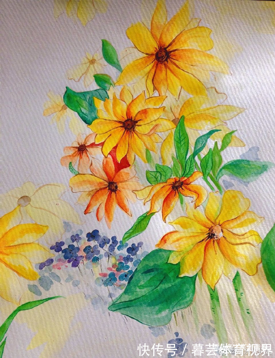 国画#张馨予国画居然画得这么好,真是人美又有才艺