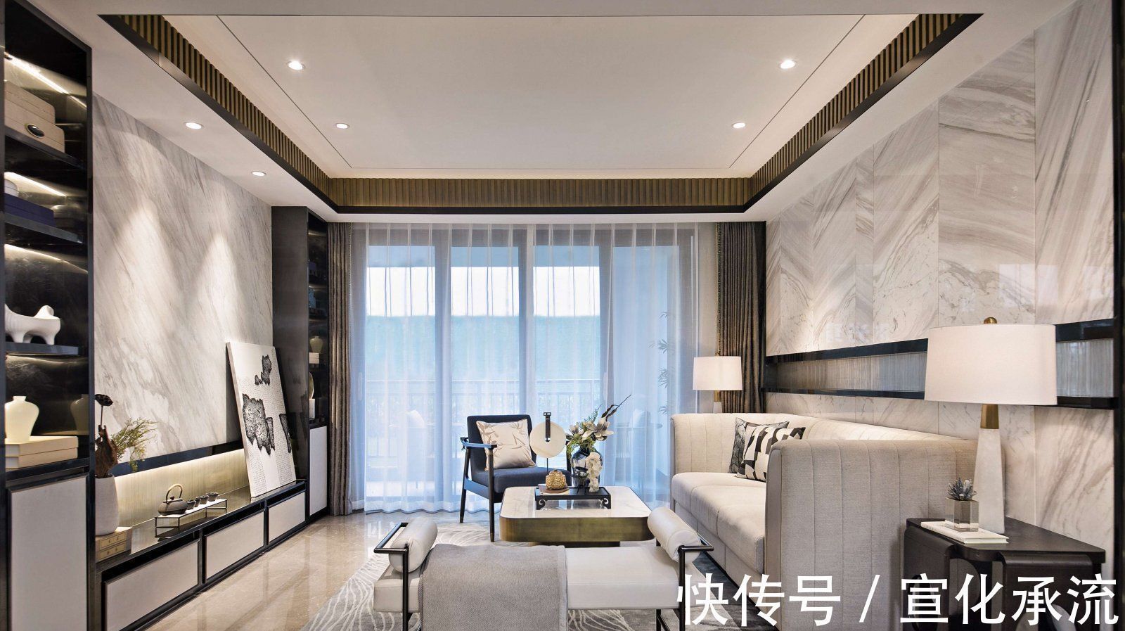 摆件|当诗意遇见新中式,142㎡最美之家,一入户,客厅就足够惊艳到你