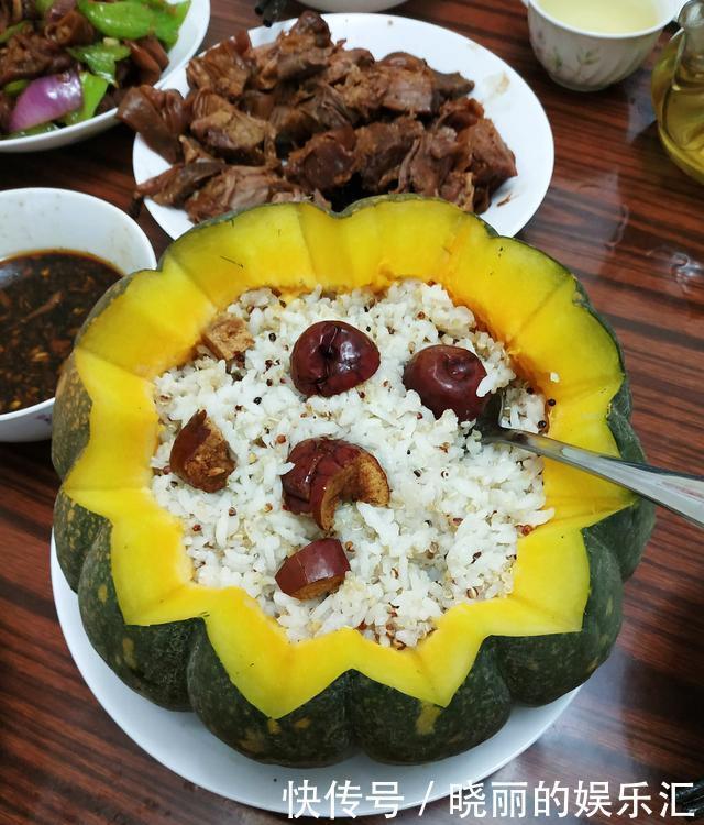南瓜|好吃好玩高颜值南瓜藜麦饭,清香扑鼻,不一样的晚餐主食