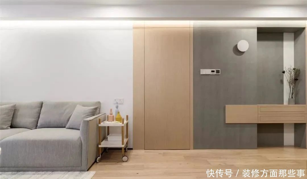装修|120㎡简约风格装修效果,用隐形门和凌乱说再见!