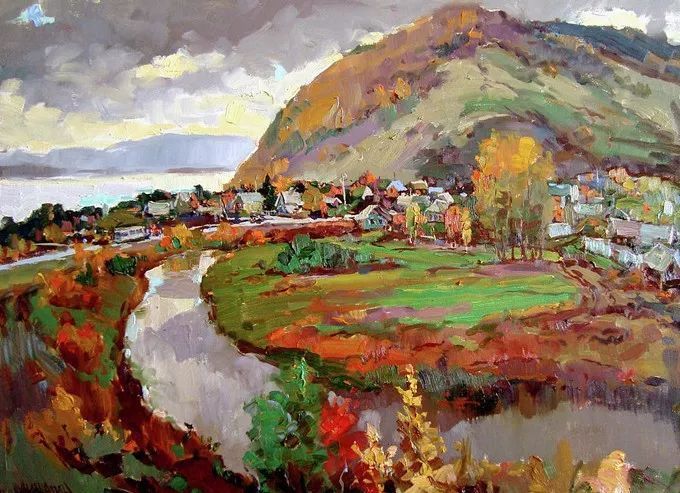 油画&浓郁的色彩,俄罗斯画家安德烈·米沙金的风景油画(二)