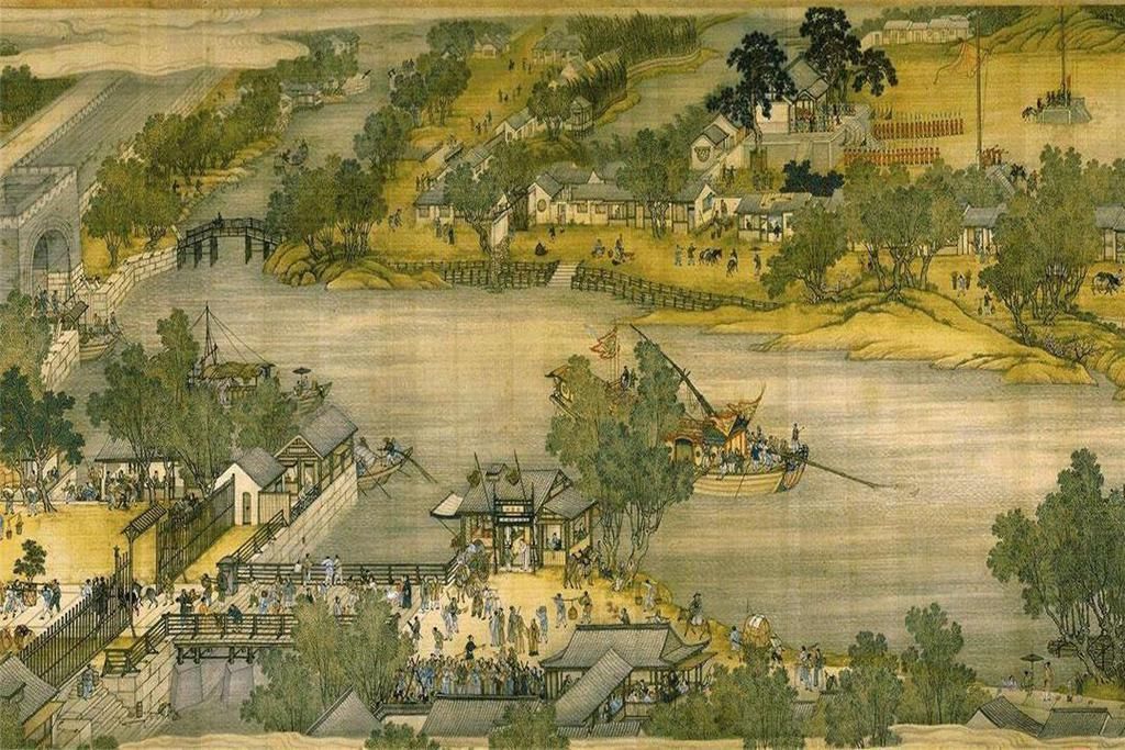 500年前的名胜古画,发现了一位戴眼镜男子,莫非他穿越了?