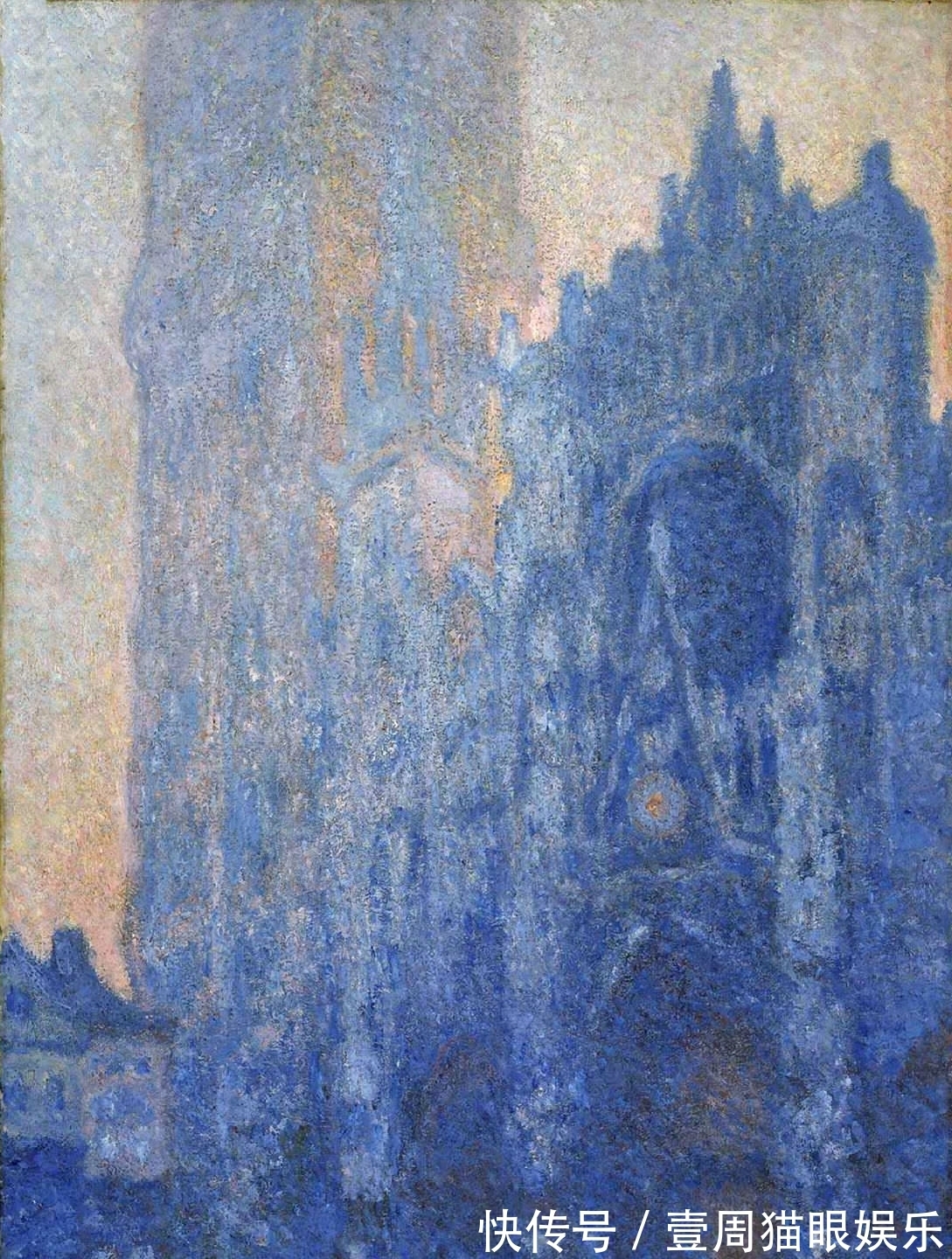 沙龙#成员的油画风格已发生变化,莫奈却坚持着,他才是忠实的印象派