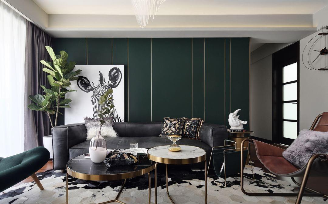 李文琦|146平的北欧新家,用墨绿色刻画空间,打造精致和时尚并存的新家