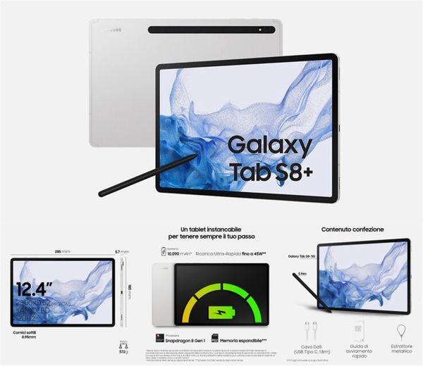 s8|仅剩公布价格？三星Galaxy Tab S8系列平板官方材料曝光
