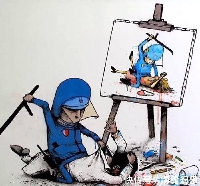 插画@这组内涵插画,刚看第一张笑喷了,看到第三张我就泪奔了