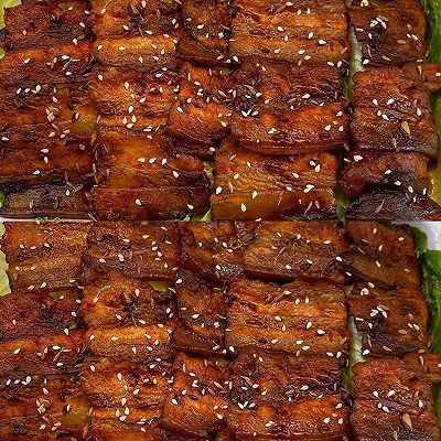 孜然|免烤箱秘制蒜香孜然烤五花肉