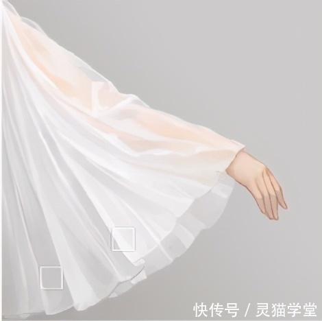 透明|透明纱质衣服怎么画?教你画出薄透的纱质布料画法教程!