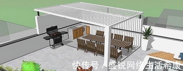 钢化玻璃|五居室一层别墅,阳光房的设计形式,第一张效果图就迷住我了