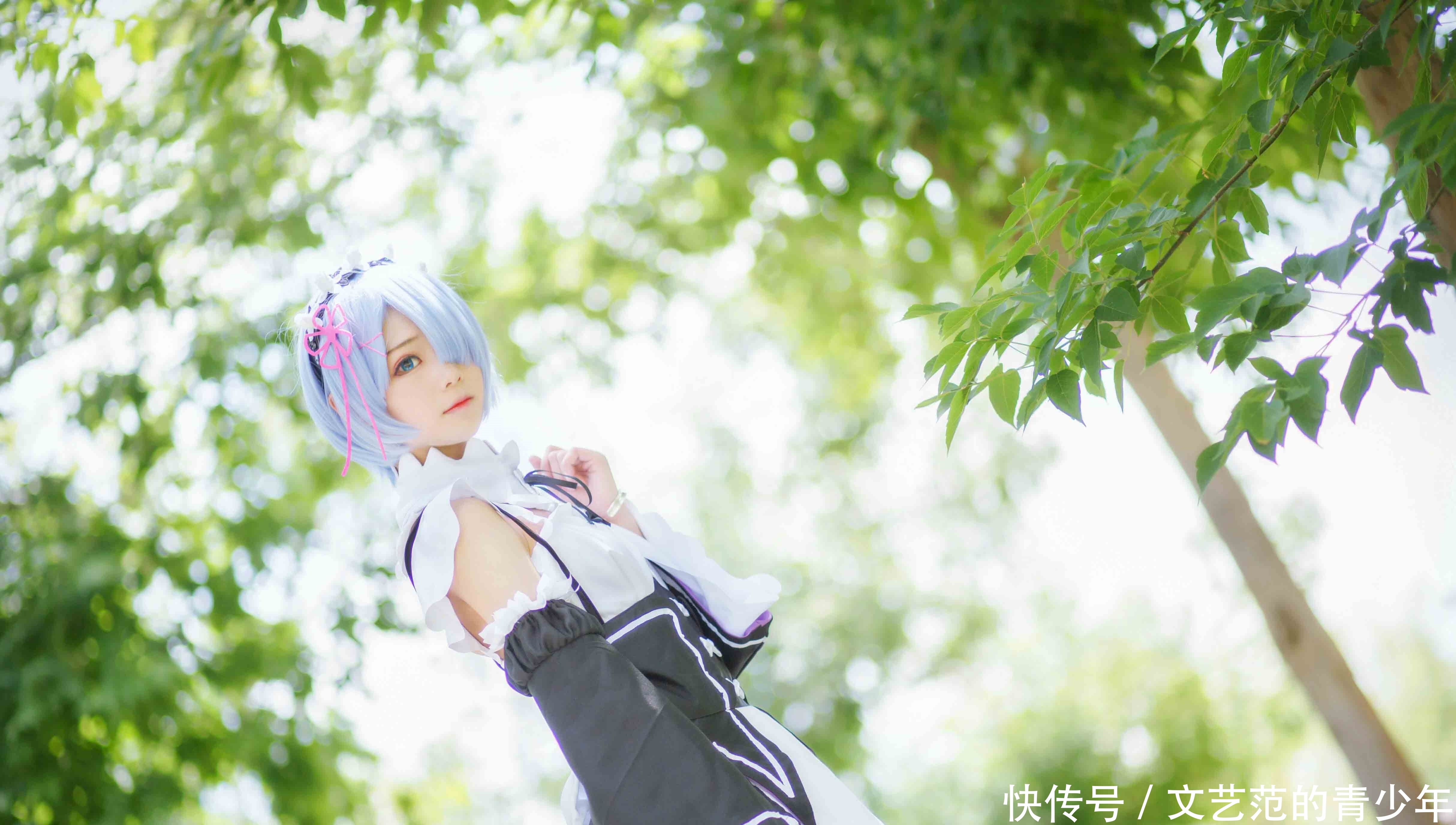 正片|cos：女仆装的蕾姆妹子cos正片@?羽天Shine