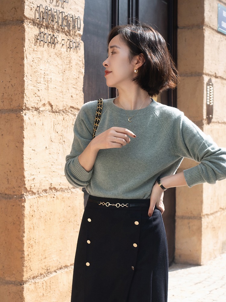 短靴|冬季“针织衫”不用多,选对下装才优雅,看时髦精这样穿!