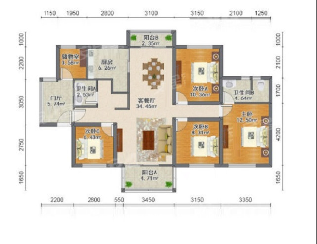 客厅|142平阳光与室内的景融为一体,尽享生活的每一寸精致