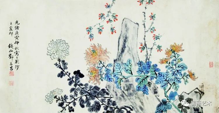 秋菊@跛道人笔下的秋菊,明媚绚丽