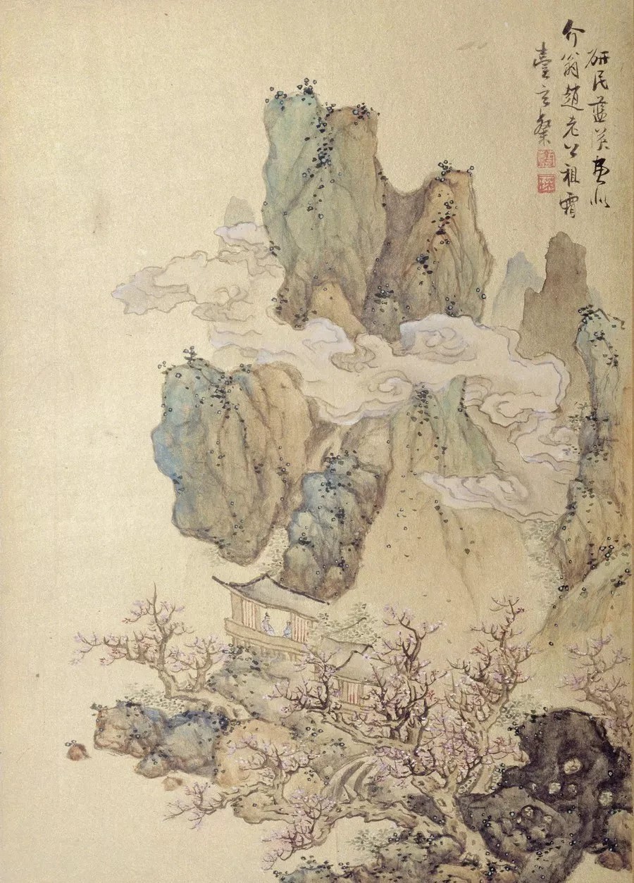 职业画家|他的老师是董其昌,学生是陈洪绶,开创著名的“武林画派”