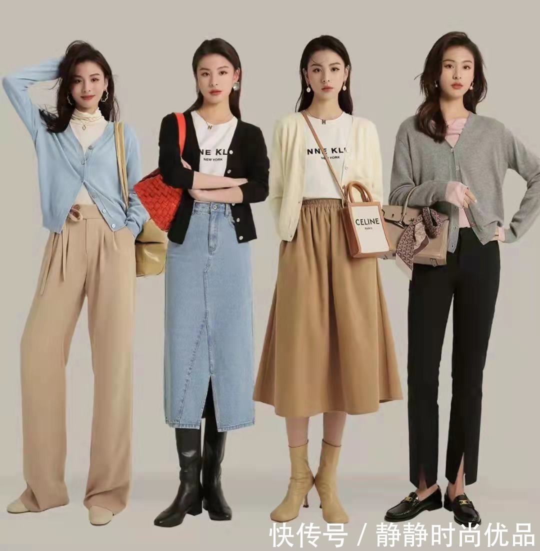 卡其色 天气转凉,离不了“针织衫”优雅有气质,内搭、外搭都好看