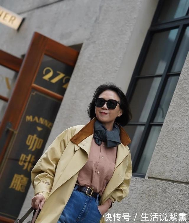 纯色 入秋了,60多岁女人该怎么穿“棉麻裤配平底鞋”,时髦显气质!