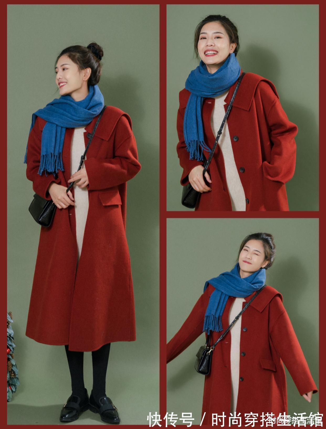 tips|穿毛衣时别再乱配裤子!过年有这“2外套3裙子”就够了,时髦显高