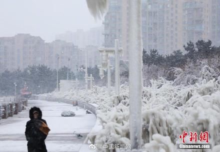 威海|北极圈威海分圈上线！山东威海现壮观冰凌