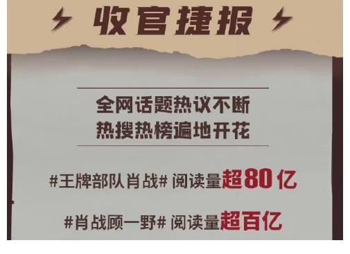 王牌收官后热度，话题不断！北京广电专门发文！肖战果然是戏眼！