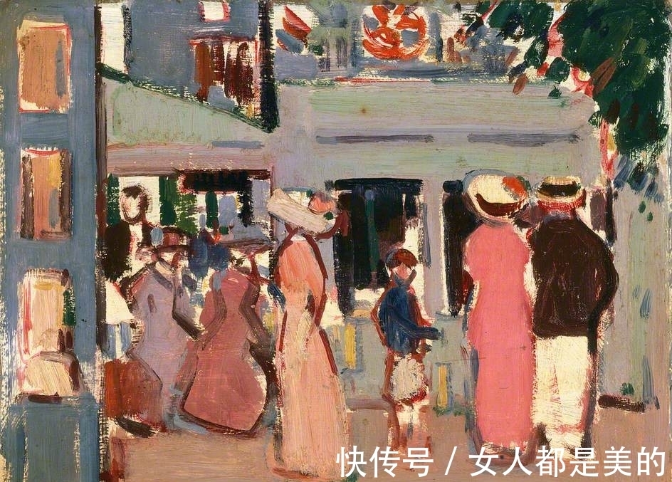 弗格森!他的油画风格多变,受野兽派启发,晚年成为苏格兰色彩大师