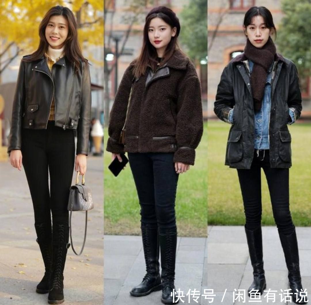 高筒靴|冬天还是“打底裤”的主场,记住这3个搭配细节,没人敢说你土气