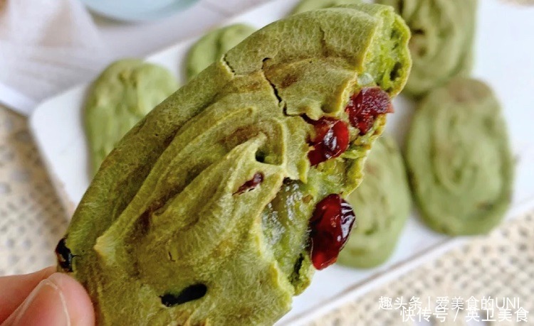 爆好吃的抹茶蔓越莓麻薯,糯米粉版!零失败