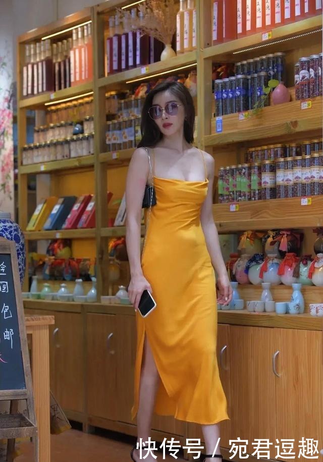 心醉|时尚吊带连衣裙,传递出沁人心脾的美感,温柔甜美,美的让人心醉