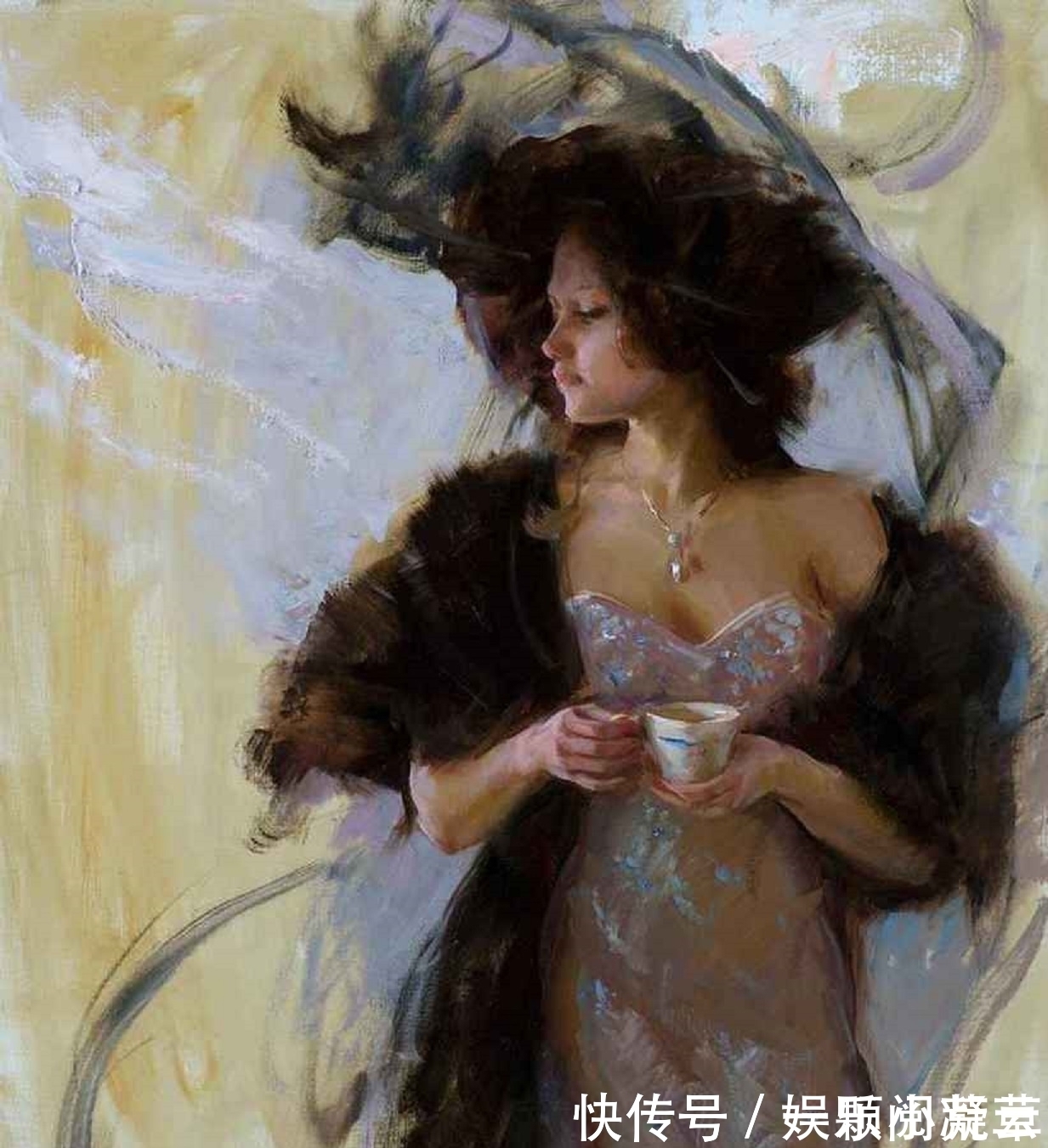 写实艺术#田园中的女人,如诗般的意境——美国顶级油画家丹尼尔的写实艺术