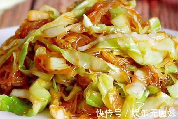 卷心菜炒粉丝|孩子减肥只说不做不运动超重肥胖,多吃绿色菜,燃脂减肥瘦身加速