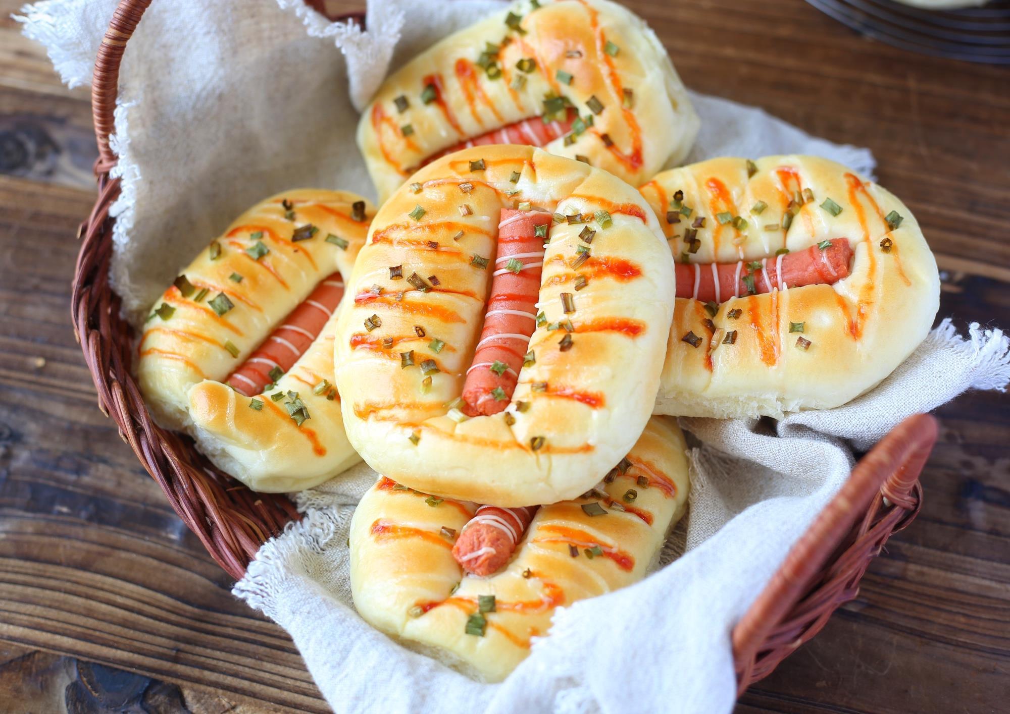 面包|童年的回忆肠仔包，自己在家做，出锅满屋都飘香