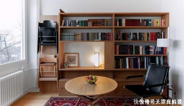 原木色|夫妻33㎡小家改造：厨房装在衣橱里，卫生间圆形玻璃采光，惊艳！