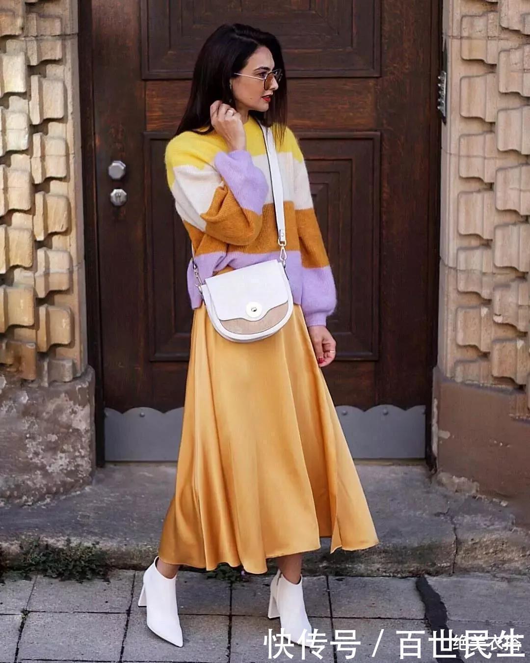 显胖|穿毛衣时,要不要“塞衣角”思路不对、穿搭作废,显胖还显矮