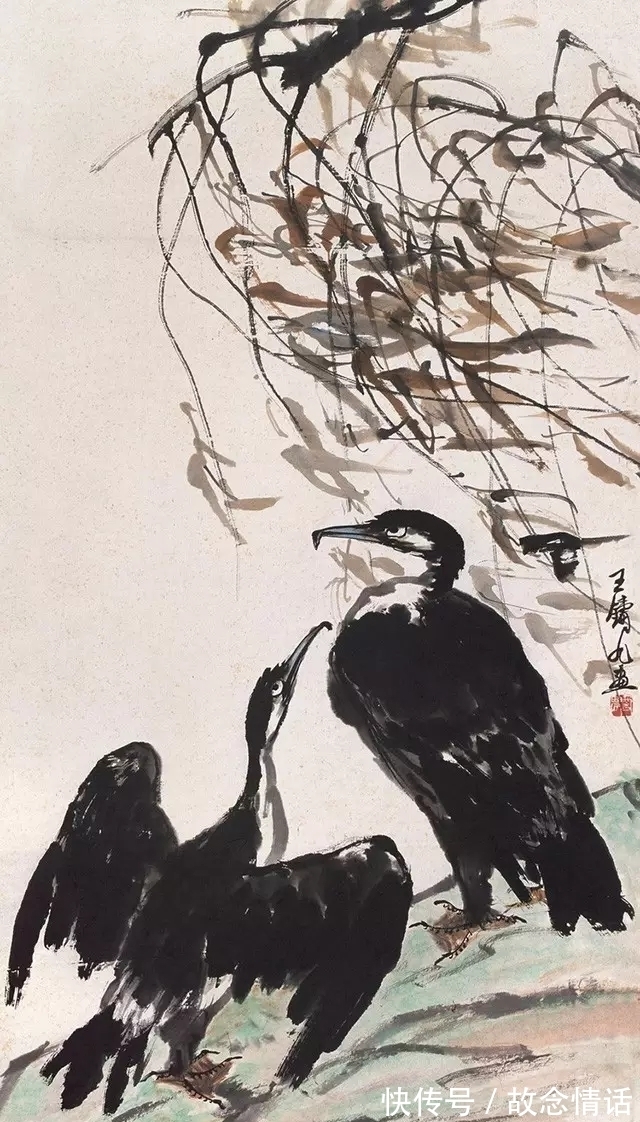 齐白石&齐白石入室弟子,拜师不学师!王铸九写意花鸟画