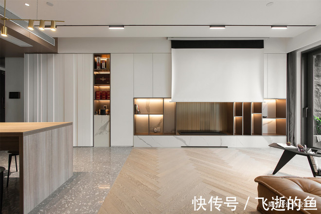 空间|黑白灰调性,三室改两室,三分离设计