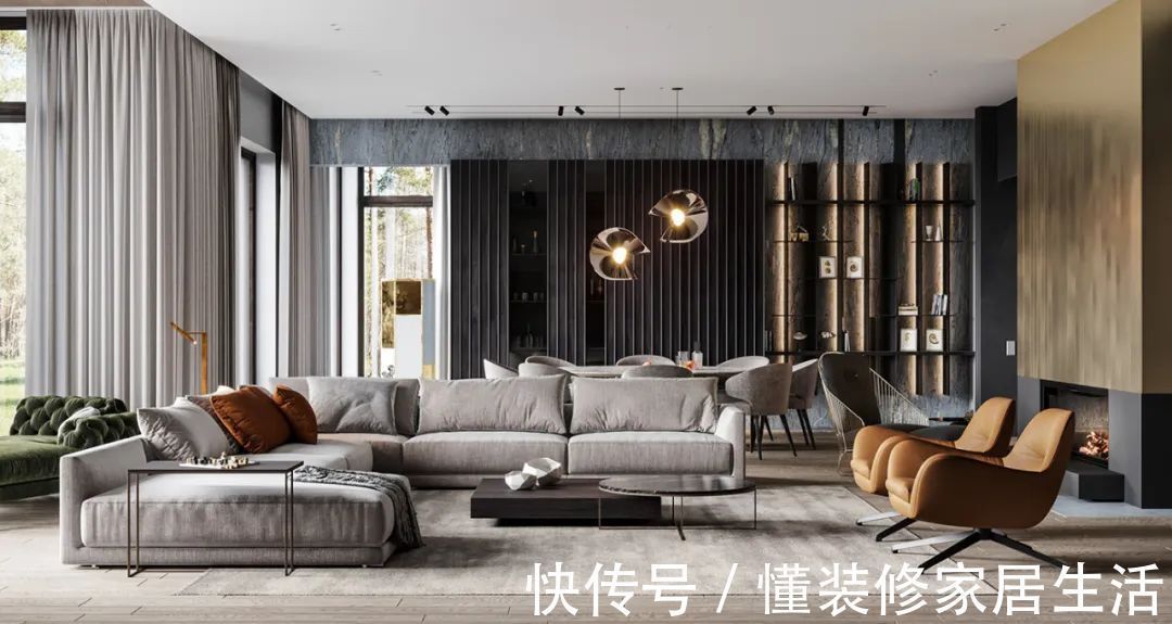 客厅|轻奢系客厅设计