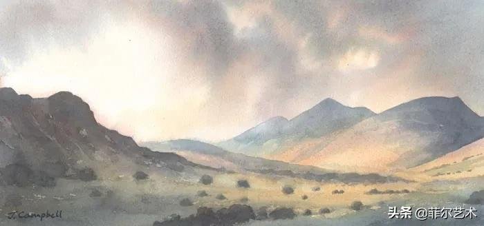 c画家约翰·坎贝尔 John Campbell水彩作品欣赏