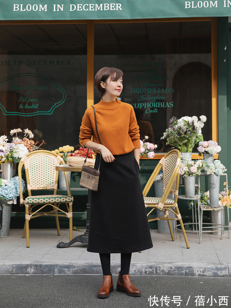 优雅 秋季还是穿“毛衣”最百搭,学会这4种搭配就够了,优雅到骨子里